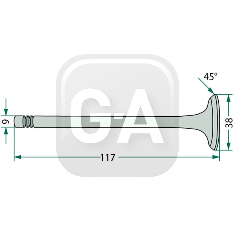 Soupape echappement tracteur Renault